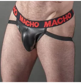 MACHO - MX25RC JOCK CUERO ROJO S