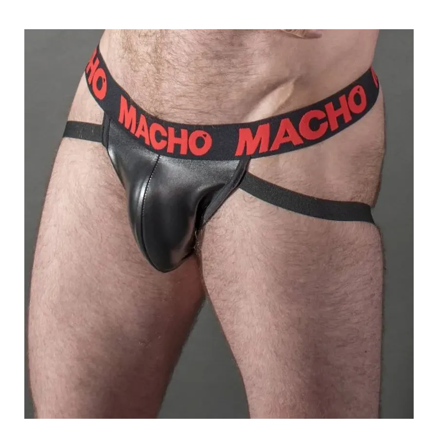 MACHO - MX25RC JOCK CUERO ROJO S MACHO - MX25RC JOCK CUERO ROJO S