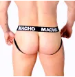 MACHO - MX27GR JOCK CUERO GRIS BEIGE S MACHO - MX27GR JOCK CUERO GRIS BEIGE S