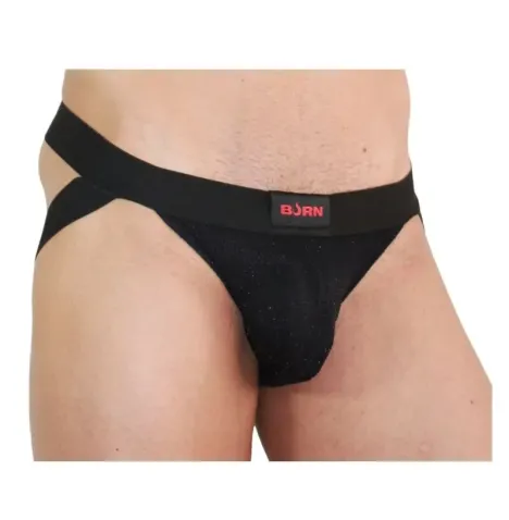 BURN - 003 JOCK SHINY BLACK S