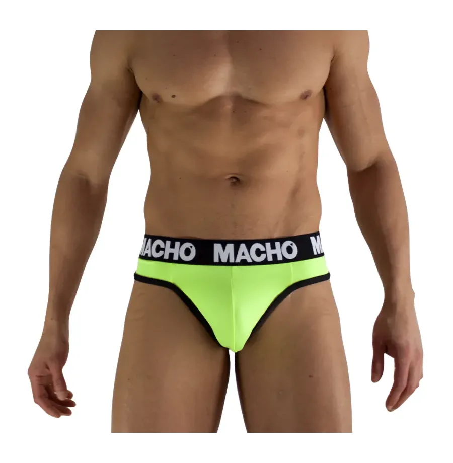 MACHO - MTG001 FLUORESZIERENDER GELBER STRINGTANGA, GRÖSSE S MACHO - MTG001 FLUORESZIERENDER GELBER STRINGTANGA, GRÖSSE S