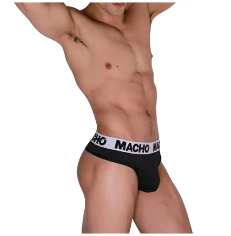 MACHO - MTG002 PERIZOMA NERO-NERO S