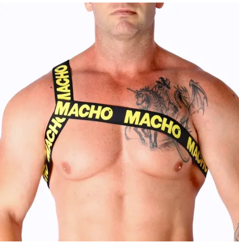 MACHO - ROMAN HARNESS YELLOW S-M