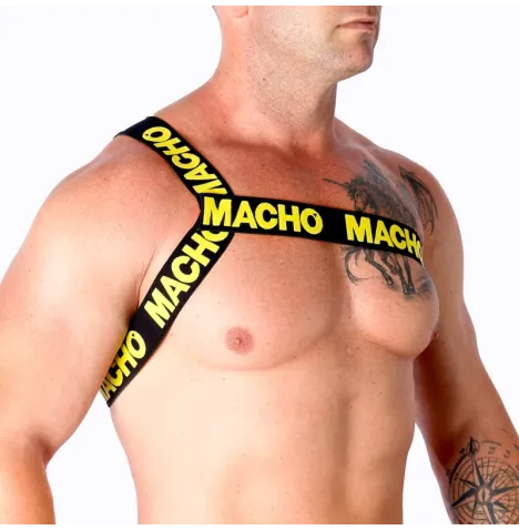 MACHO - ROMAN HARNESS YELLOW S-M