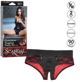 CALEXOTICS - SCANDAL SET DI SLIP SENZA CAVALLO CON DILDO TAGLIA S-M
