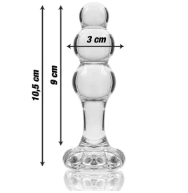 NEBULA SERIES BY IBIZA - MODELLO 1 TAPPO VETRO BOROSILICATO TRASPARENTE 10.5 CM -O- 3 CM
