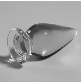 NEBULA SERIES BY IBIZA - MODELLO 4 PLUG ANALE VETRO BOROSILICATO TRASPARENTE 11 CM -O- 5 CM