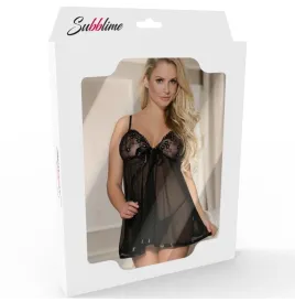 SUBBLIME - SET TOP E MUTANDINE CON SPALLINE SET S - M