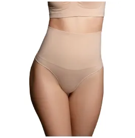 BYE-BRA - THONG STYLE SEAMLESS GIRDLE BEIGE SIZE S