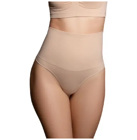 BYE-BRA - FAONNEUR SANS POINTS STYLE STRING BEIGE TAILLE S