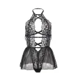 SUBBLIME - TEDDY HALTER COLLO SCHIENA NUDA PIZZO NERO S-M SUBBLIME - TEDDY HALTER COLLO SCHIENA NUDA PIZZO NERO S-M