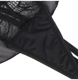SUBBLIME - TEDDY HALTER COLLO SCHIENA NUDA PIZZO NERO S-M