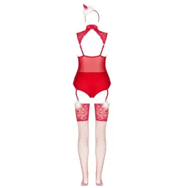 LIVCO CORSETTI FASHION - LIMPID SNOWFLAKES LC 90604 BODY CALZE CERCHIETTO NATALIZIO S-M