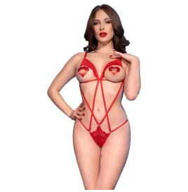CHILIROSE - CR 4888 ENSEMBLE CORPS ROUGE S-M
