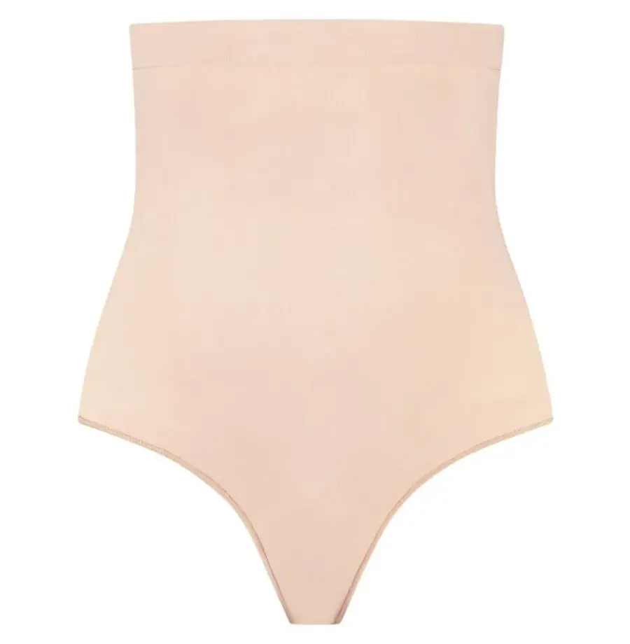 BYE-BRA - TANGA DE TALLE ALTO SIN COSTURAS BEIGE TALLA S BYE-BRA - TANGA DE TALLE ALTO SIN COSTURAS BEIGE TALLA S