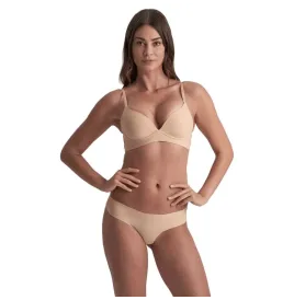 BYE-BRA - PACK 2 TANGAS INVISIBLES BEIGE Y NEGRO TALLA S