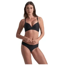 BYE-BRA - PACK 2 TANGAS INVISIBLES BEIGE Y NEGRO TALLA S