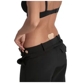 BYE-BRA - TANGA ADHESIVO ENCAJE BEIGE TALLA ÚNICA