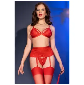 CHILIROSE - CR 4895 5-TEILIGES SET ROT S