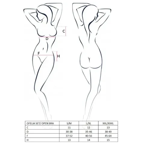 PASSION - WOMAN OFELIA SET SIZE S-M