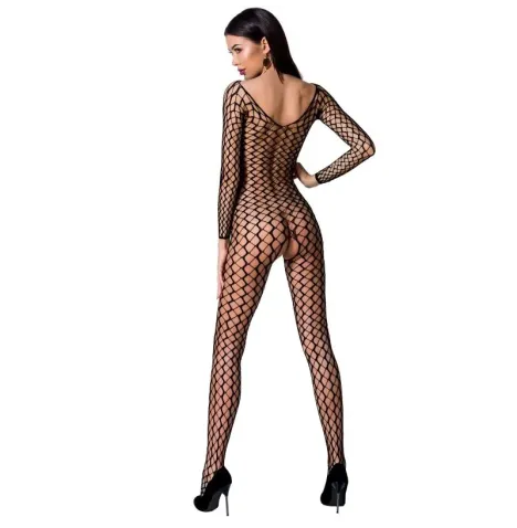 PASSION - WOMAN BS068 BODYSTOCKING BLACK ONE SIZE