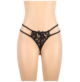 SUBBLIME - SET THREE PIECES SET BRA GARTER BELT THONG S-M