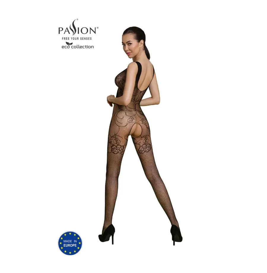 PASSION - ECO COLLECTION BODYSTOCKING ECO BS012 BLACK PASSION - ECO COLLECTION BODYSTOCKING ECO BS012 BLACK