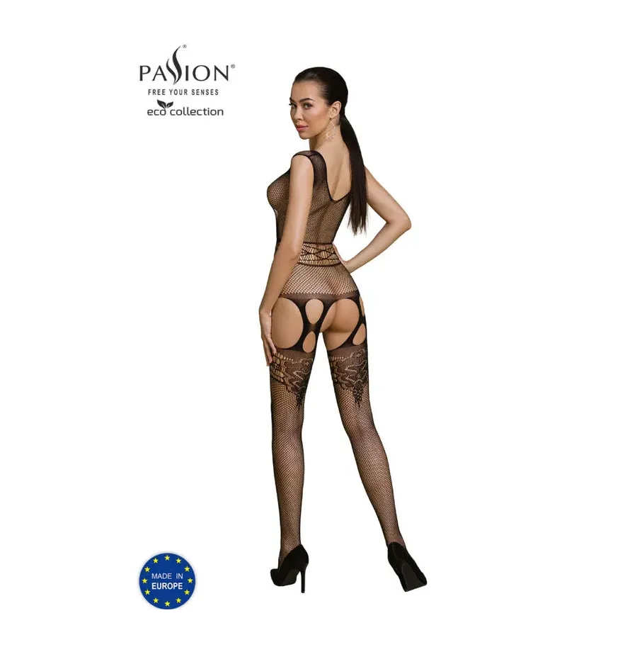 PASSION - COLLEZIONE ECO BODYSTOCKING ECO BS014 NERO PASSION - COLLEZIONE ECO BODYSTOCKING ECO BS014 NERO
