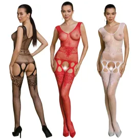 PASSION - COLLEZIONE ECO BODYSTOCKING ECO BS014 NERO