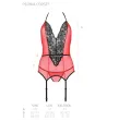 PASSION - PEONIA CORSET EROTIC LINE RED S-M