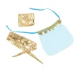 SUBBLIME - INDIA STYLE BLUE LINGERIE SET S-M