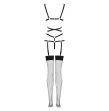 LIVCO CORSETTI FASHION - THIARA LC 20213 SET BODY STOCKINGS BLACK L-XL