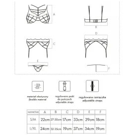 LIVCO CORSETTI FASHION - SOLEDAD LC 20217 REGGISENO SLIP REGGISERA L-XL