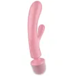 SATISFYER - MASSAGGIATORE VIBRATORE CONIGLIO TRIPLE LOVER ROSA