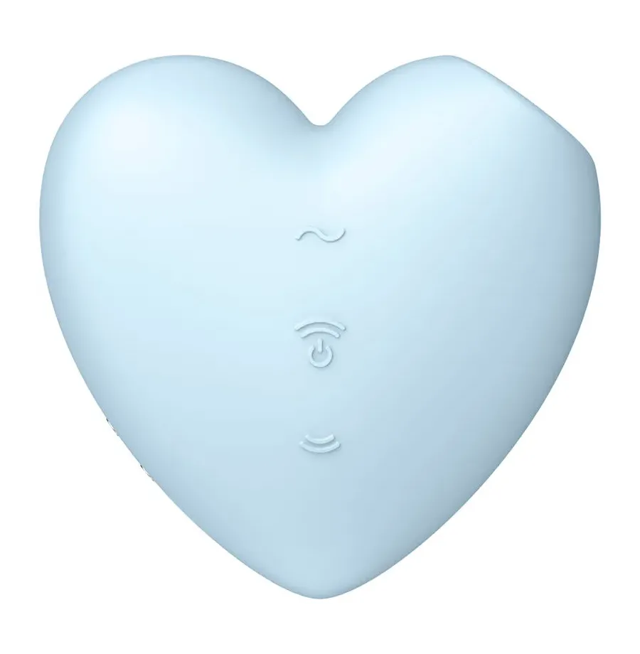 SATISFYER - CUTIE HEART AIR PULSE STIMULATOR and VIBRATOR BLAU