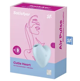 SATISFYER - CUTIE HEART STIMOLATORE E VIBRATORE A IMPULSI DARIA BLU