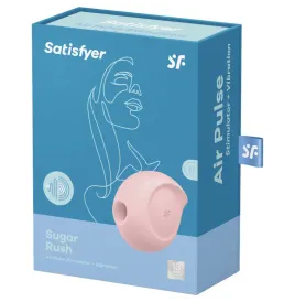 SATISFYER - SUGAR RUSH AIR PULSE STIMULATOR and VIBRATOR PINK