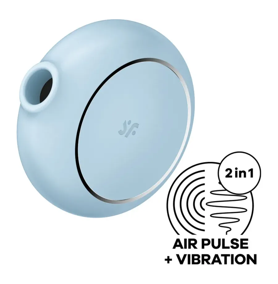 SATISFYER - STIMULATEUR ET VIBRATEUR DOUBLE AIR PULSE PRO TO GO 3 BLEU SATISFYER - STIMULATEUR ET VIBRATEUR DOUBLE AIR PULSE PRO TO GO 3 BLEU