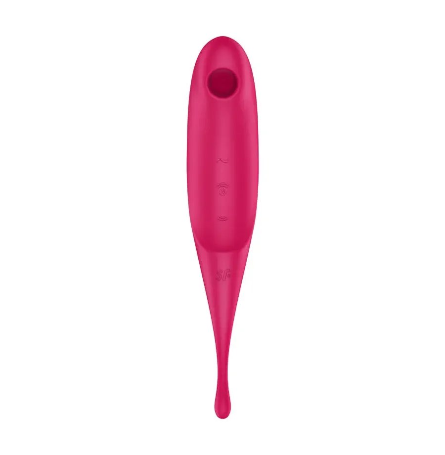 SATISFYER - TWIRLING PRO AIR PULSE STIMULATOR and VIBRATOR RED SATISFYER - TWIRLING PRO AIR PULSE STIMULATOR and VIBRATOR RED