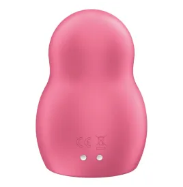 SATISFYER - PRO TO GO 1 ESTIMULADOR Y VIBRADOR DOBLE ROJO