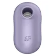 SATISFYER - STIMULATEUR ET VIBRATEUR DOUBLE AIR PULSE PRO TO GO 2 VIOLET