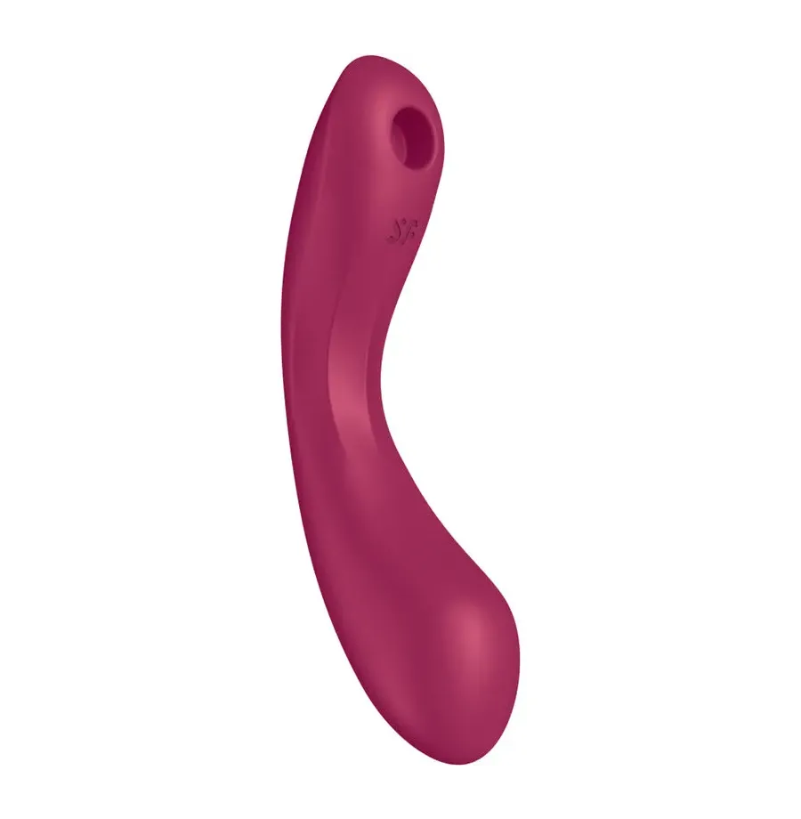 SATISFYER - CURVE TRINITY 1 AIR PULSE VIBRATION RED SATISFYER - CURVE TRINITY 1 AIR PULSE VIBRATION RED