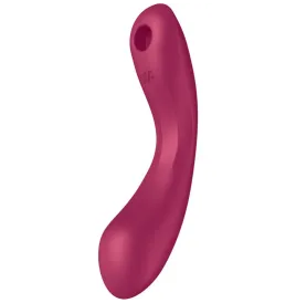 SATISFYER - CURVE TRINITY 1 AIR PULSE VIBRATION RED