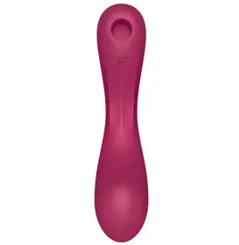 SATISFYER - CURVE TRINITY 1 AIR PULSE VIBRATION RED