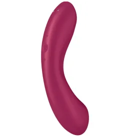 SATISFYER - CURVE TRINITY 1 AIR PULSE VIBRATION RED