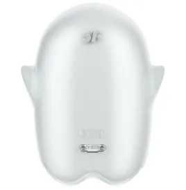SATISFYER - GLOWING GHOST AIR PULSE and VIBRATOR WHITE