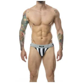 MOB - JOCK BLANC À RAYURES CLASSIQUES TAILLE L