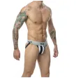 MOB - JOCK BLANC À RAYURES CLASSIQUES TAILLE L MOB - JOCK BLANC À RAYURES CLASSIQUES TAILLE L