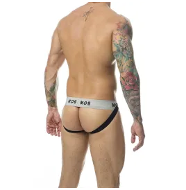 MOB - JOCK BLANC À RAYURES CLASSIQUES TAILLE L