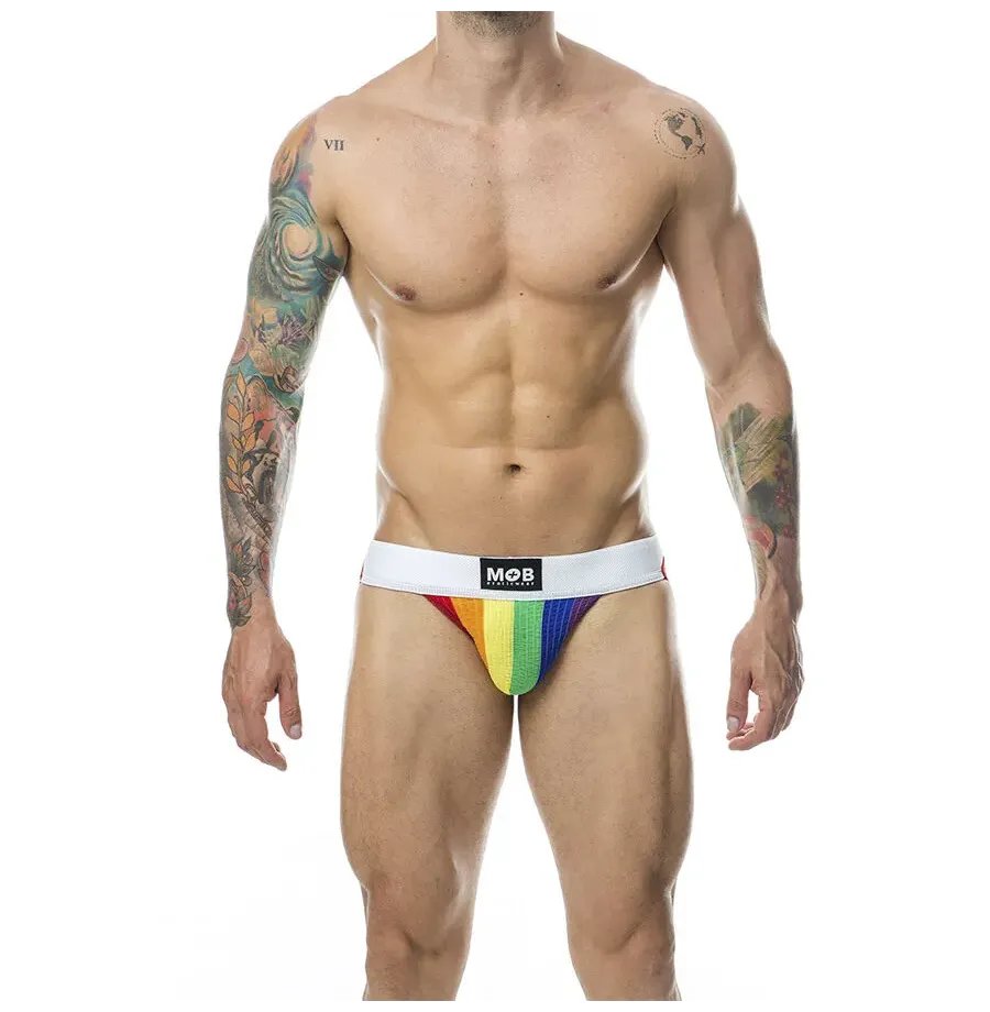 MOB - JOCK CLASICO STRIPE RAINBOW TALLA L MOB - JOCK CLASICO STRIPE RAINBOW TALLA L